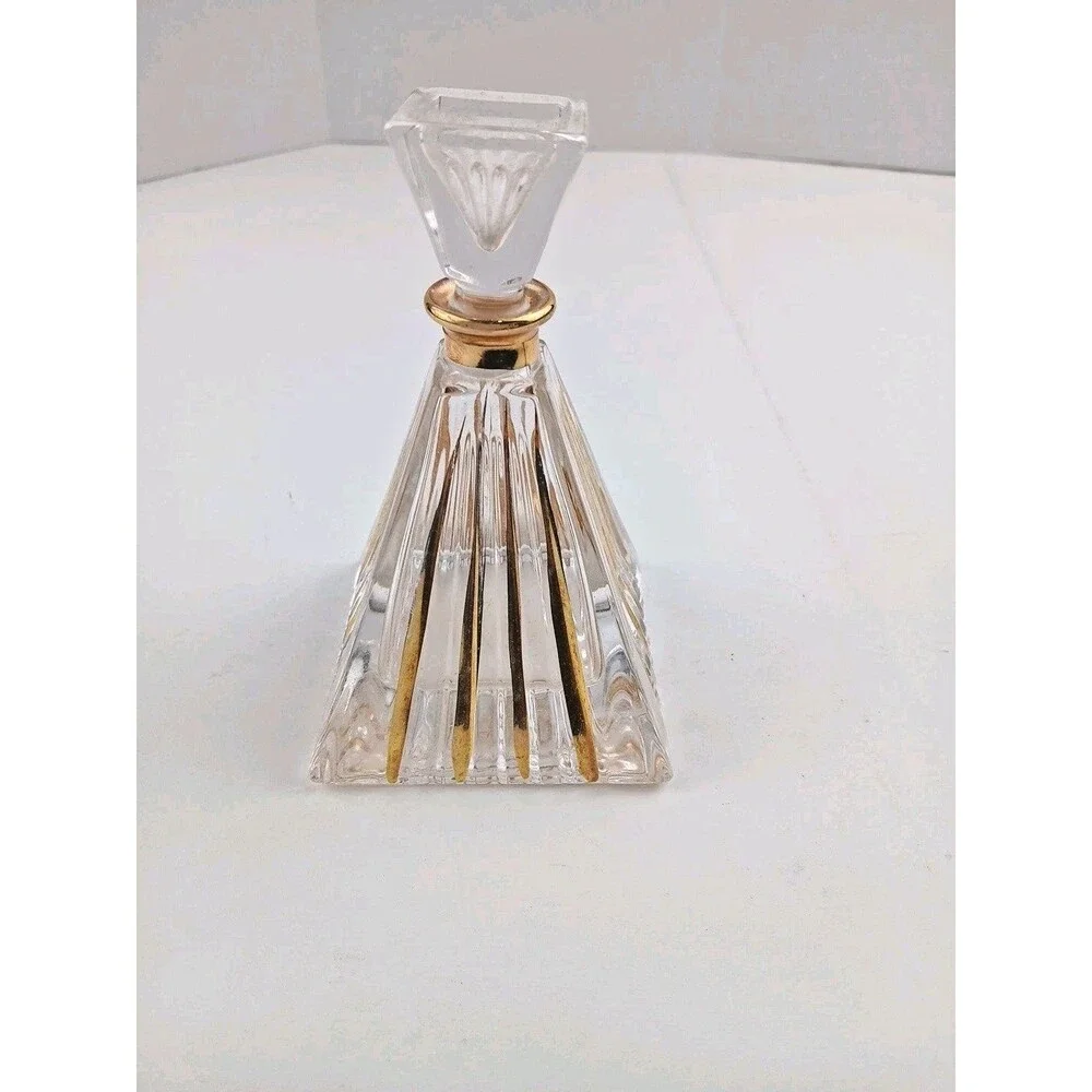 Royal Gallery 24% Crystal Perfume Bottle Italy 1988 Macy's Vintage Vanity